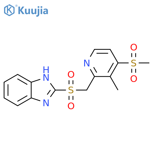 4-Detrifluoroethoxy-4-methylsulfonyl Lansoprazole Sulfone structure