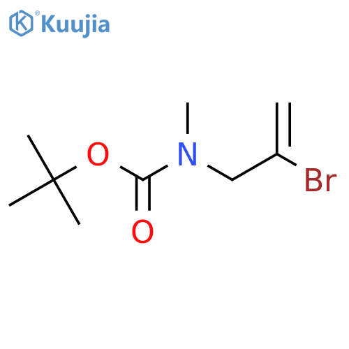 tert-butyl N-(2-bromoprop-2-en-1-yl)-N-methylcarbamate structure