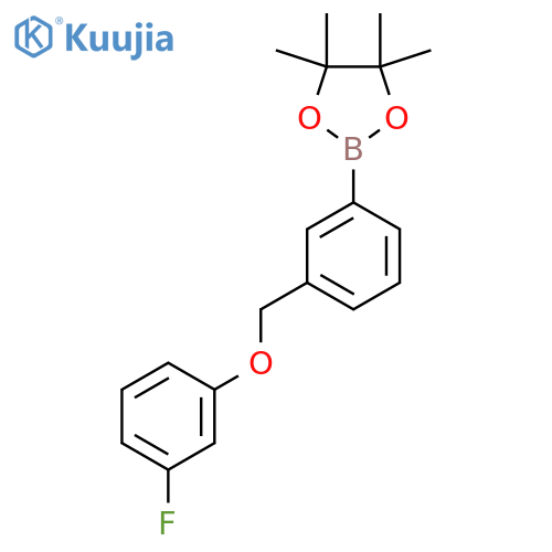 2-[3-[(3-Fluorophenoxy)methyl]phenyl]-4,4,5,5-tetramethyl-1,3,2-dioxaborolane structure