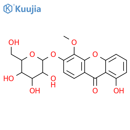 1,5,6-Trihydroxyxanthone; 5-Me ether, 6-O-β-D-glucopyranoside structure