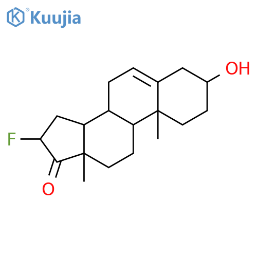 Androst-5-en-17-one,16-fluoro-3-hydroxy-, (3b,16a)- (9CI) structure