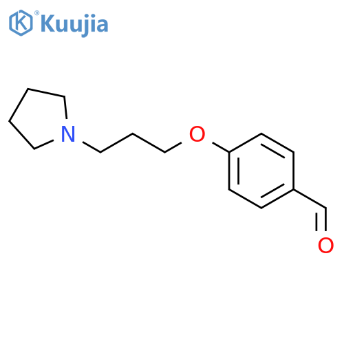 Benzaldehyde, 4-[3-(1-pyrrolidinyl)propoxy]- structure