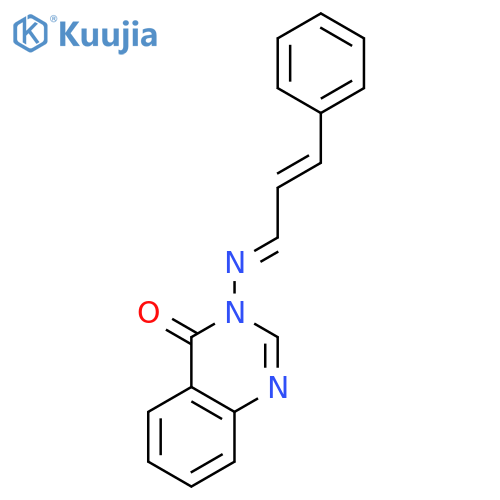 4(3H)-Quinazolinone, 3-[(3-phenyl-2-propenylidene)amino]- structure