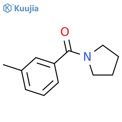 (3-methylphenyl)(1-pyrrolidinyl)methanone structure
