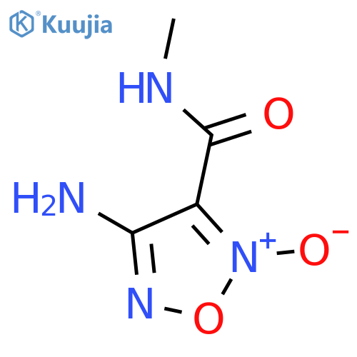 1,2,5-Oxadiazole-3-carboxamide,4-amino-N-methyl-, 2-oxide structure