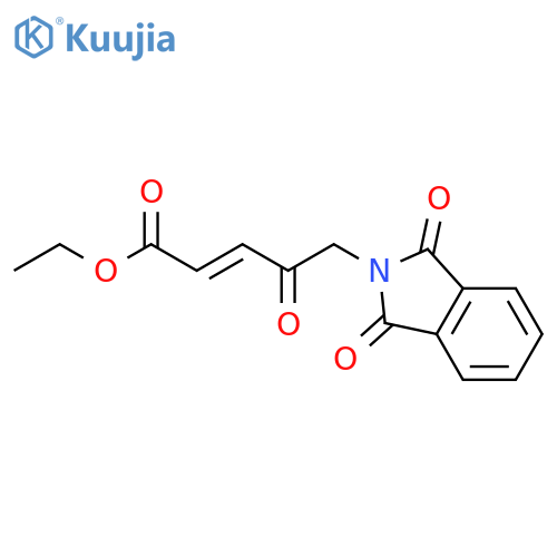 2-Pentenoic acid, 5-(1,3-dihydro-1,3-dioxo-2H-isoindol-2-yl)-4-oxo-,ethyl ester structure