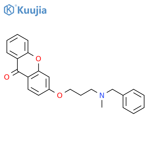 9H-Xanthen-9-one, 3-[3-[methyl(phenylmethyl)amino]propoxy]- structure