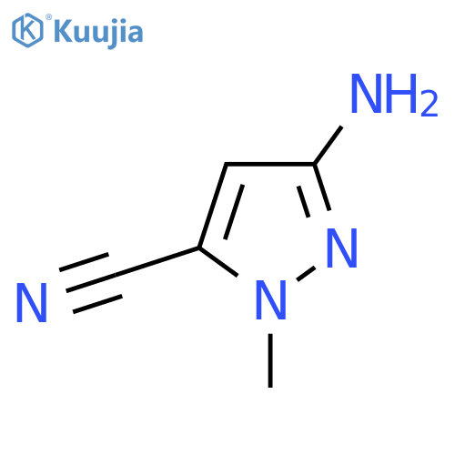 3-Amino-1-methyl-1H-pyrazole-5-carbonitrile structure