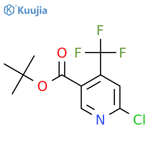 Tert-Butyl 6-chloro-4-(trifluoromethyl)nicotinate structure