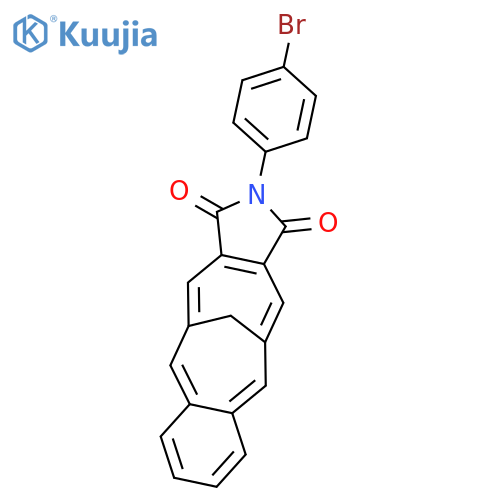 5,12-Methano-1H-benzo[6,7]cyclodeca[1,2-c]pyrrole-1,3(2H)-dione, 2-(4-bromophenyl)- structure
