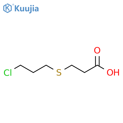 3-(3-chloropropyl)sulfanylpropanoic acid structure