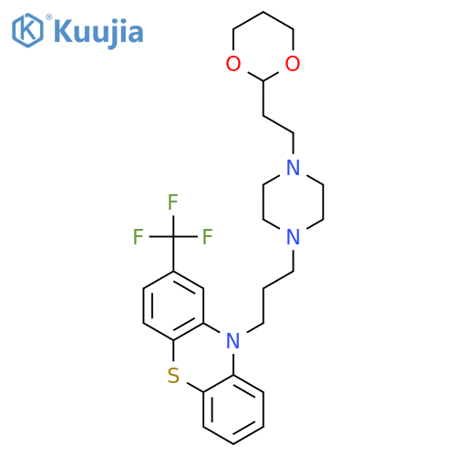 10-(3-(4-(2-(1,3-Dioxan-2-yl)ethyl)piperazin-1-yl)propyl)-2-(trifluoromethyl)-10H-phenothiazine structure