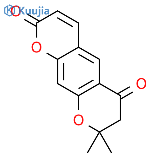 2H,6H-Benzo[1,2-b:5,4-b']dipyran-2,6-dione,7,8-dihydro-8,8-dimethyl- structure