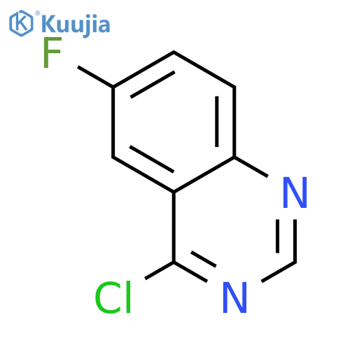 4-chloro-6-fluoro-quinazoline structure