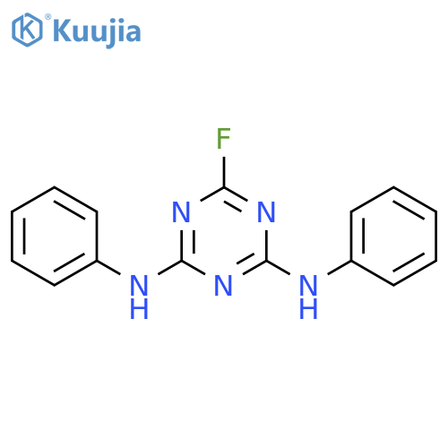 1,3,5-Triazine-2,4-diamine,6-fluoro-N2,N4-diphenyl- structure