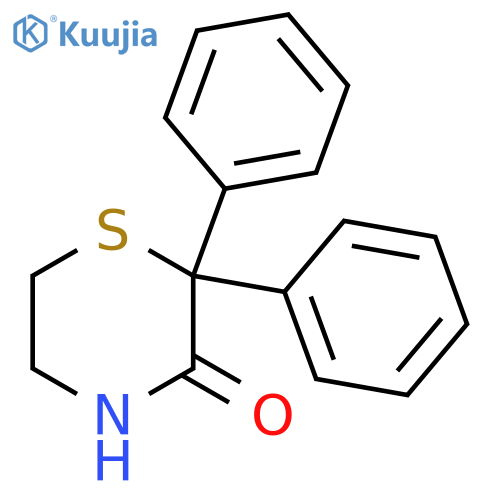 3-Thiomorpholinone,2,2-diphenyl- structure