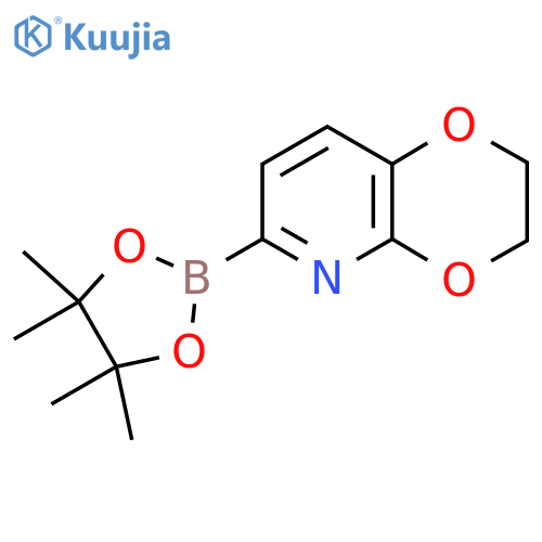 6-(4,4,5,5-Tetramethyl-1,3,2-dioxaborolan-2-yl)-2,3-dihydro-1,4dioxino2,3-bpyridine structure
