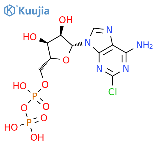 Adenosine 5'-(trihydrogen diphosphate), 2-chloro- structure