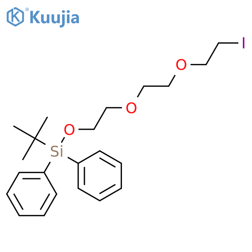 4,7,10-TRIOXA-3-SILADODECANE, 12-IODO-2,2-DIMETHYL-3,3-DIPHENYL- structure