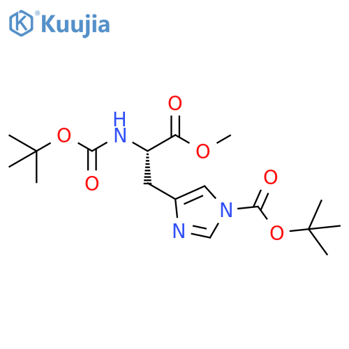Tert-Butyl 4-(2-((Tert-Butoxycarbonyl)Amino)-3-Methoxy-3-Oxopropyl)-1H-Imidazole-1-Carboxylate structure