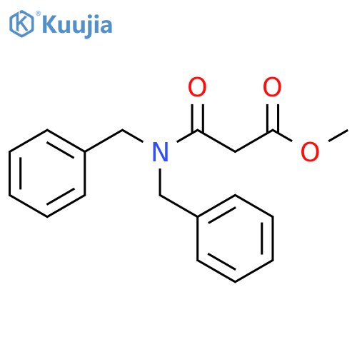 Propanoic acid, 3-[bis(phenylmethyl)amino]-3-oxo-, methyl ester structure
