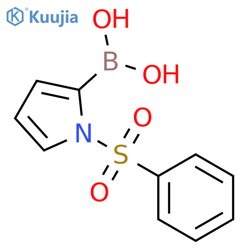 Boronic acid,[1-(phenylsulfonyl)-1H-pyrrol-2-yl]- (9CI) structure