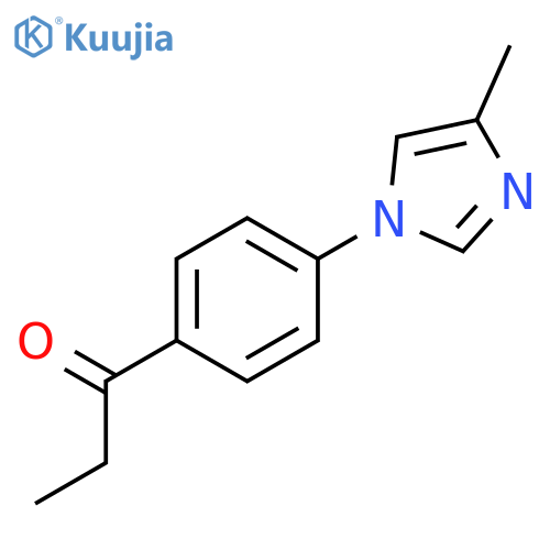 1-4-(4-methyl-1H-imidazol-1-yl)phenylpropan-1-one structure