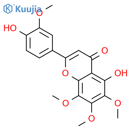 4H-1-Benzopyran-4-one,5-hydroxy-2-(4-hydroxy-3-methoxyphenyl)-6,7,8-trimethoxy- structure