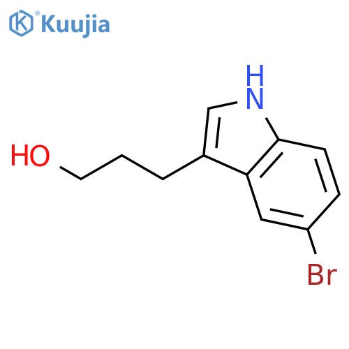 1H-Indole-3-propanol, 5-bromo- structure