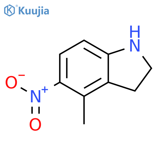4-Methyl-5-nitroindoline structure