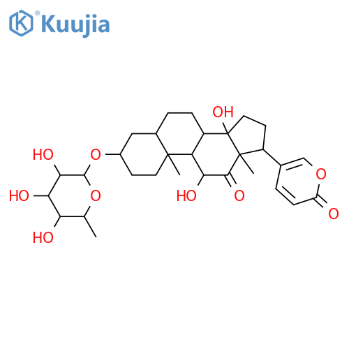 3,11,14-Trihydroxy-12-oxobufa-20,22-dienolide; (3β,5β,11α,14β)-form, 3-O-α-L-Rhamnopyranoside structure