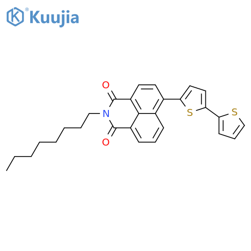 1H-Benz[de]isoquinoline-1,3(2H)-dione, 6-[2,2'-bithiophen]-5-yl-2-octyl- structure