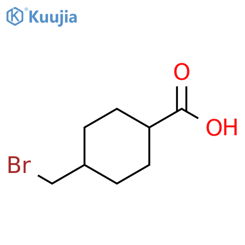Cyclohexanecarboxylic acid, 4-(bromomethyl)- structure