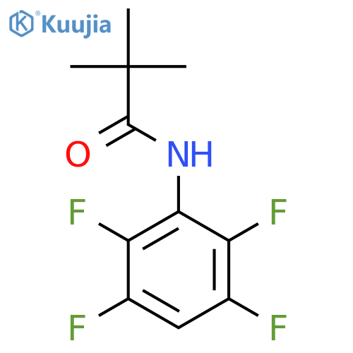 Propanamide, 2,2-dimethyl-N-(2,3,5,6-tetrafluorophenyl)- structure