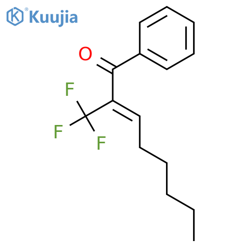 2-Octen-1-one, 1-phenyl-2-(trifluoromethyl)-, (2E)- structure