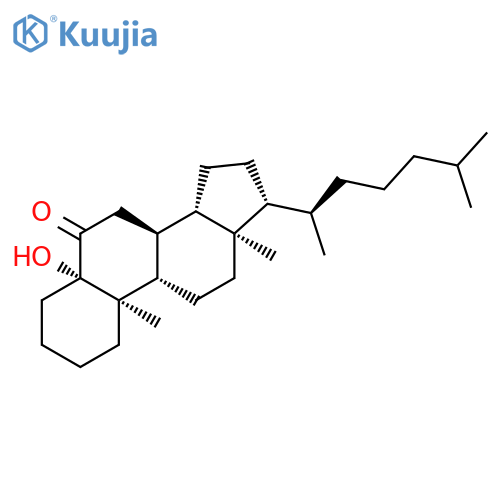 Cholestan-6-one, 5-hydroxy-, (5b)- structure