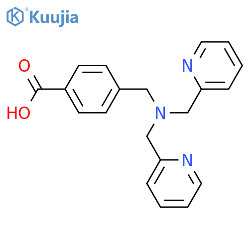 Benzoic acid, 4-[[bis(2-pyridinylmethyl)amino]methyl]- structure