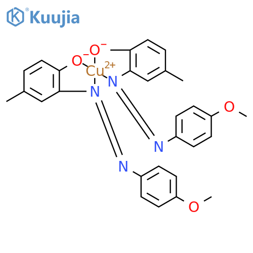 Copper, bis[2-[(4-methoxyphenyl)azo]-4-methylphenolato]- structure
