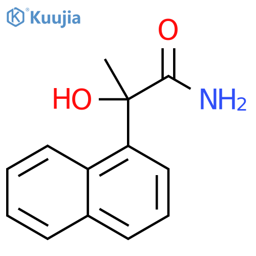 α-Hydroxy-α-methyl-1-naphthaleneacetamide structure