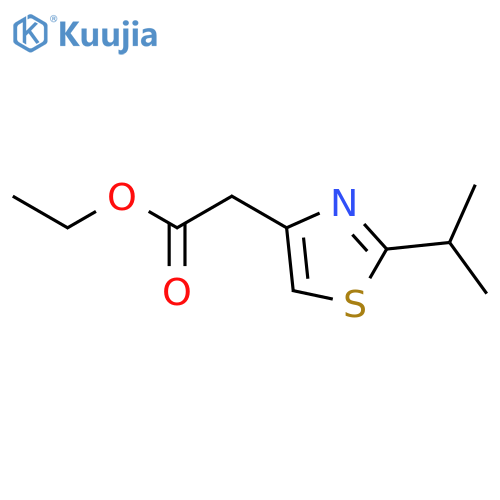 ethyl 2-2-(propan-2-yl)-1,3-thiazol-4-ylacetate structure