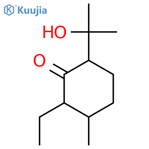 Cyclohexanone,2-ethyl-6-(1-hydroxy-1-methylethyl)-3-methyl- structure