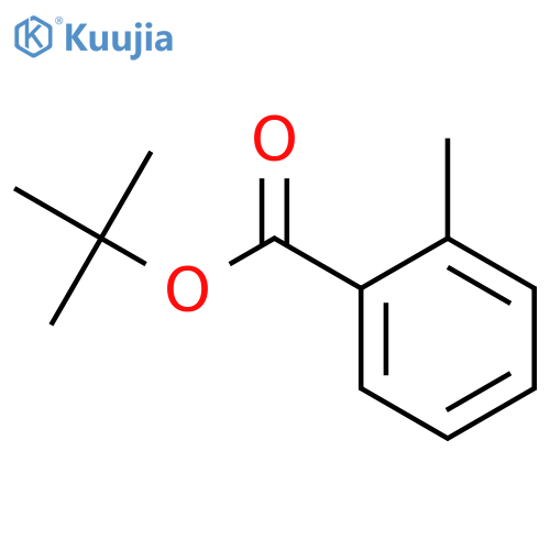 Benzoic acid,2-methyl-, 1,1-dimethylethyl ester structure