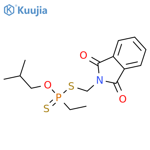 Phosphonodithioic acid,ethyl-, S-[(1,3-dihydro-1,3-dioxo-2H-isoindol-2-yl)methyl] O-(2-methylpropyl)ester (9CI) structure