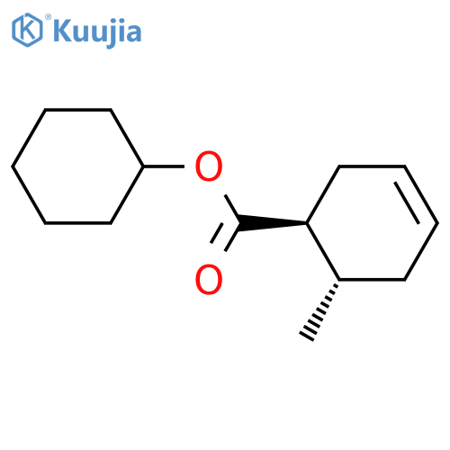 3-Cyclohexene-1-carboxylic acid, 6-methyl-, cyclohexyl ester, trans- structure
