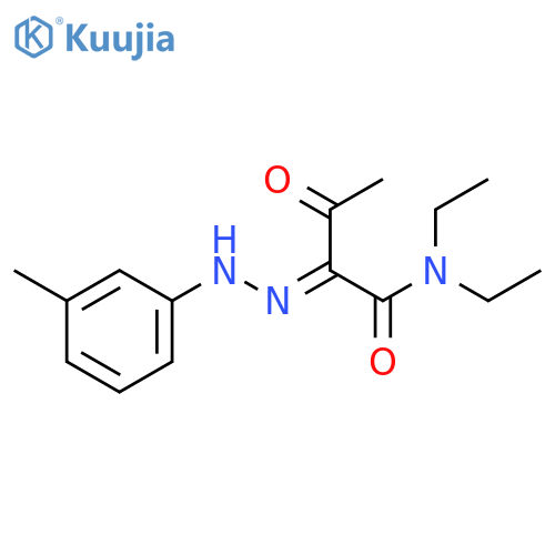 Butanamide, N,N-diethyl-2-[(3-methylphenyl)hydrazono]-3-oxo- structure
