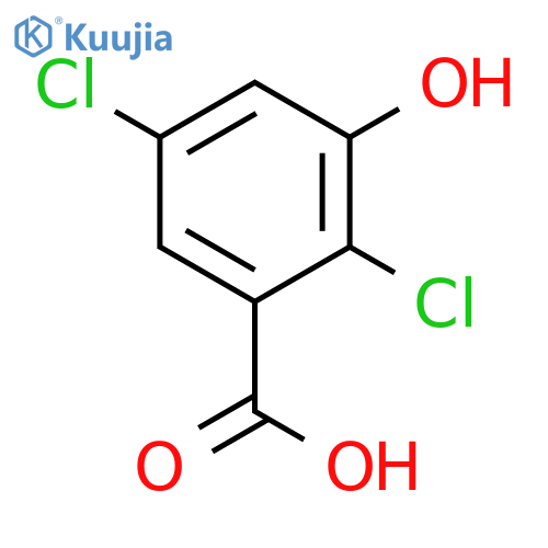 Benzoic acid, 2,5-dichloro-3-hydroxy- structure