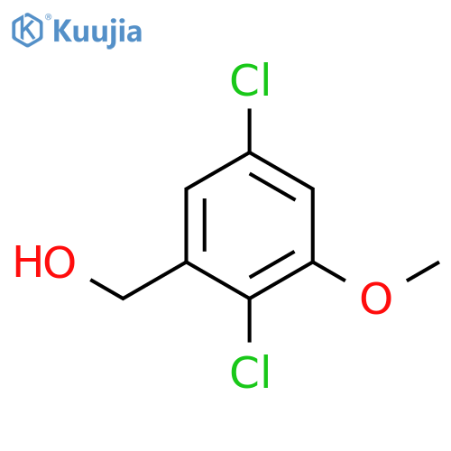 (2,5-dichloro-3-methoxyphenyl)methanol structure