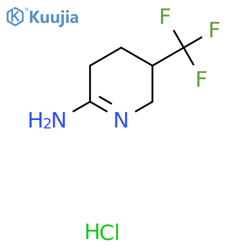 5-(trifluoromethyl)piperidin-2-imine hydrochloride structure