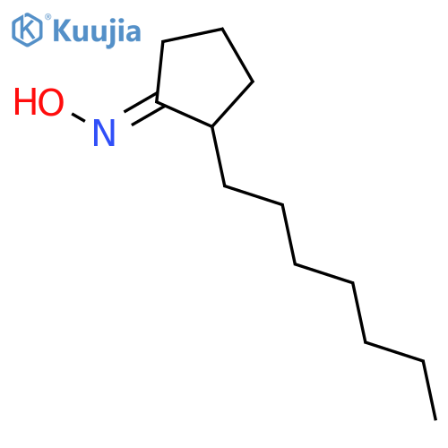 2-Heptylcyclopentanone oxime structure