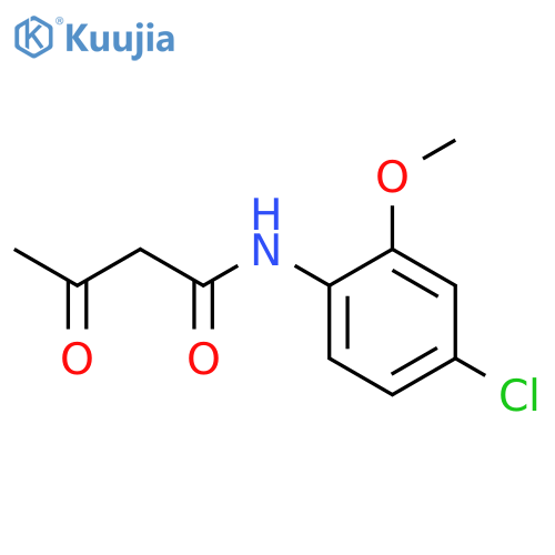 N-(4-Chloro-2-methoxyphenyl)-3-oxobutanamide structure